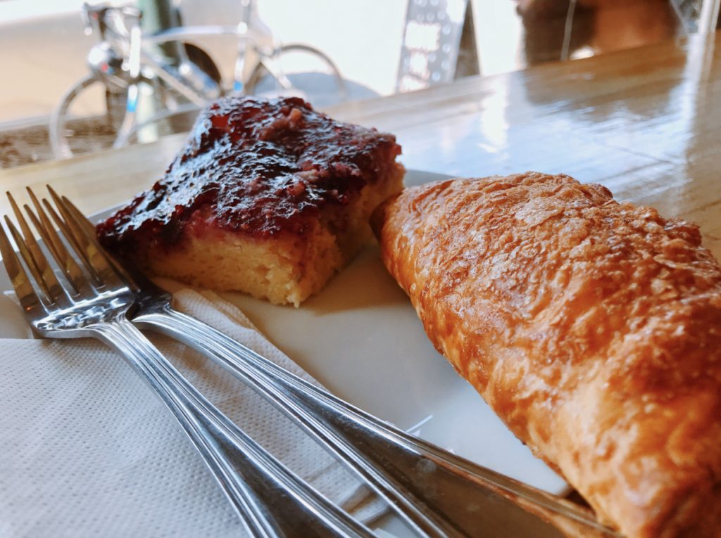 sugar and twine croissant and ricotta cake